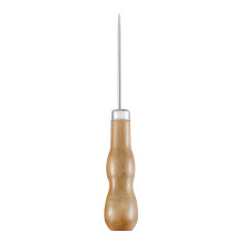 Leather Stitching Awl Tool with Wooden Handle for Sewing, Punching and Straight Hole Making