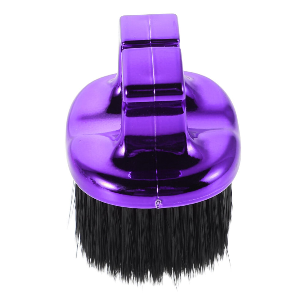 Beard Brush with Soft Dense Bristles, Professional Barber Neck Duster, Wooden Handle for Travel