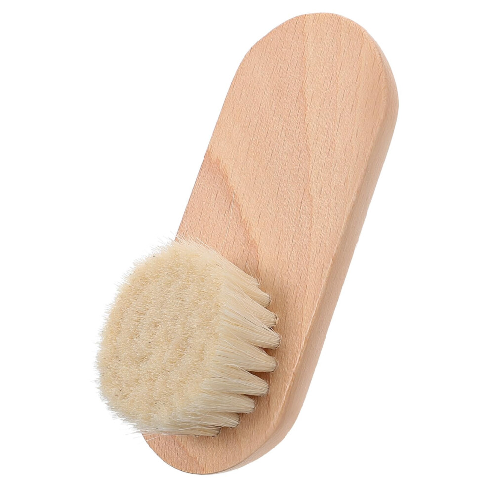 Wooden Nail Brush Set 2Pack with Soft Wool Bristles for Deep Nail Cleaning and Manicure Prep