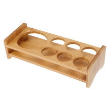 Bamboo Wine Glass Rack for Elegant Barware Display and Stable Red Wine and Cocktail Storage Stand