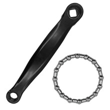 Mountain Bike Crankset with 170mm Left Arm, 29mm Bearing, Folding Bicycle Diamond Hole Chainring