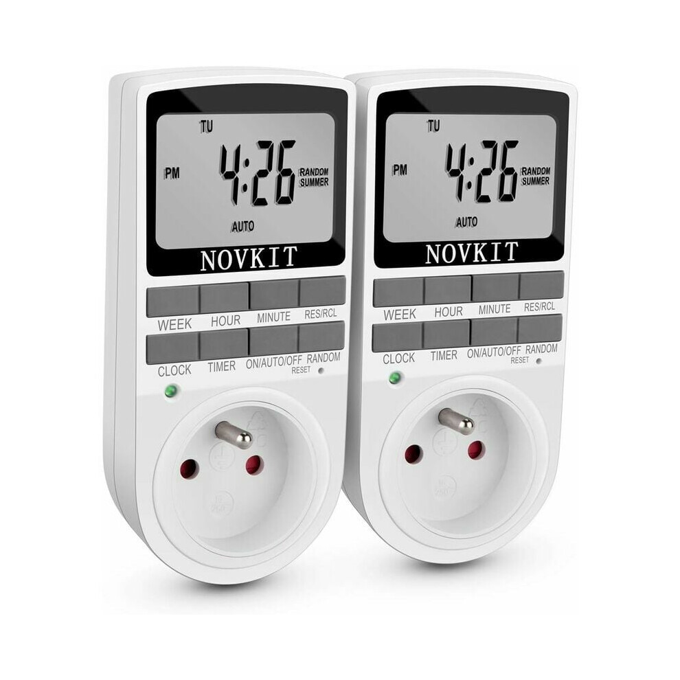 Intelligent Electronic Timing Socket, Automatic On Off 7 Day Cycle Programmable Digital Timer Switch For Wide Application 9169997680471