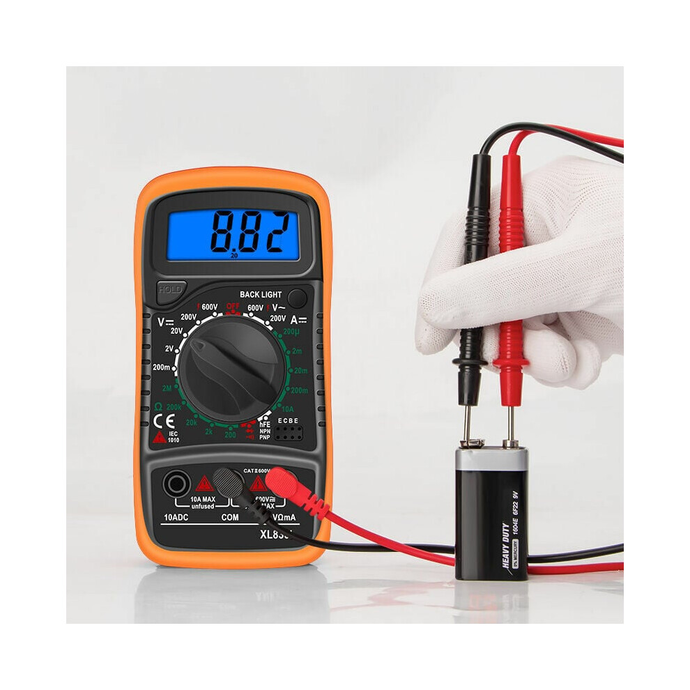 High-Precision Digital Multimeter, Portable Size Automatic Digital Meter With Wide Application, Backlight Display, Overload Protection, For Household 9169997681119