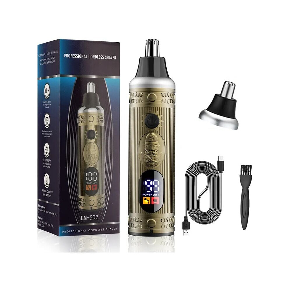 Professional Cordless Hair Clipper, High Carbon Steel Blade, T-Blade Trimmer for Smooth Precision Trims