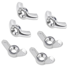 Sujetadores prácticos de giro manual, tuercas de mariposa de acero inoxidable duraderas para una amplia gama de aplicaciones.