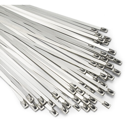 Μεταλλικά Zip Ties, Ανοξείδωτο ατσάλι 304 βαρέως τύπου, Παγκόσμιας εφαρμογής για
