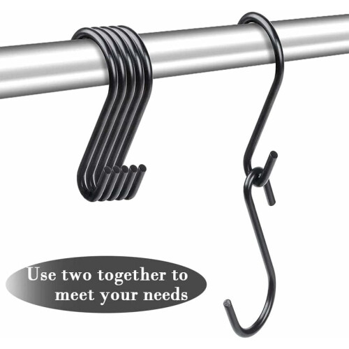 High Quality Craftsmanship Metal S-Shaped Hooks, Efficient Storage Solution For Closet, Kitchen, Garage, Heavy Duty S Hooks To Transform Clutter Into 2