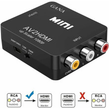 Sofistikert RCA-kompositt til HDMI-adapter, Plug & Play-design som sikrer enkel integrering, støtter Pal NTSC-standarder med avansert signal