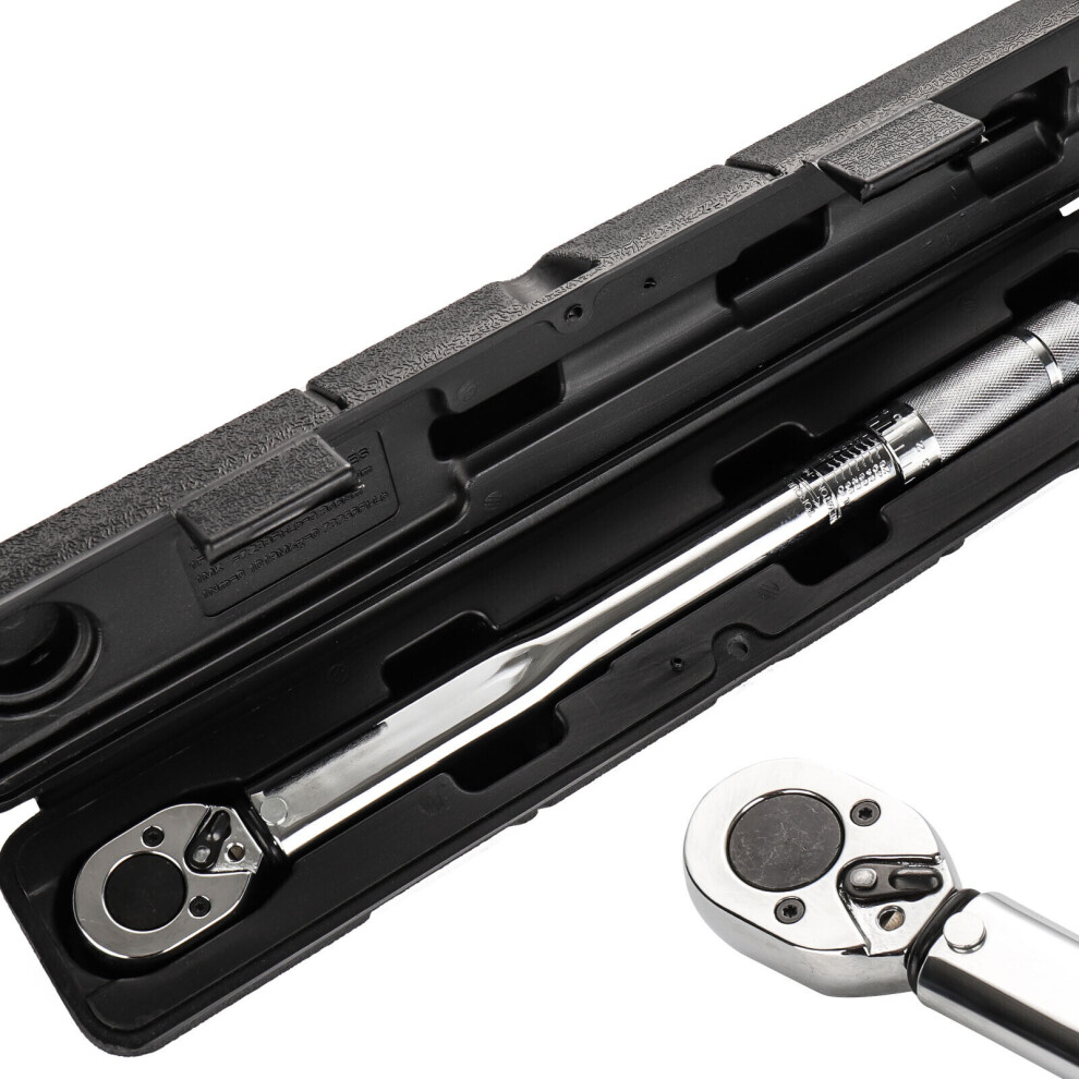 Precision Torque Wrench, All-Steel Construction With Reversible Ratcheting Mechanism For Versatile Use In Any Workshop Or Garage 9169997683007