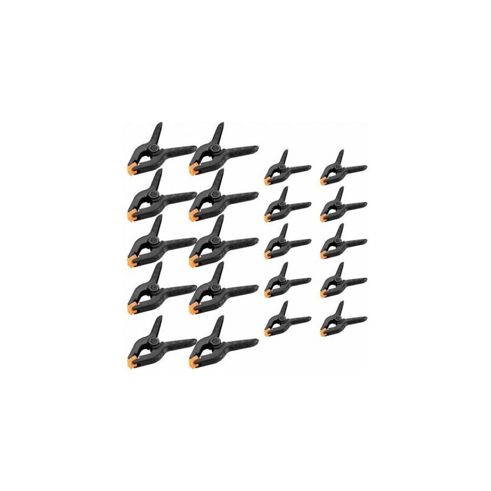 Spring Clamp For Photography And Woodworking, 20Pcs Of 3 Inch With Reinforced Nylon, Orange Clip For Flexibility And Tension 9340258971853