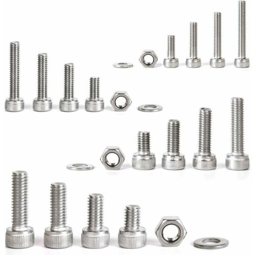 Mercury-Free Toxic-Free Fasteners, Screws Combination Set with Hex Button Socket Head for Electronics Assembly, 520Pcs 2