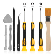 Hardened S2 Steel Torx Screwdriver Set, Magnetic Mini Torx Repair Kit with T3, T4, T5, T6, T7, T8, T9, T10 Bits for Xbox, PS4, Macbook, Electronics