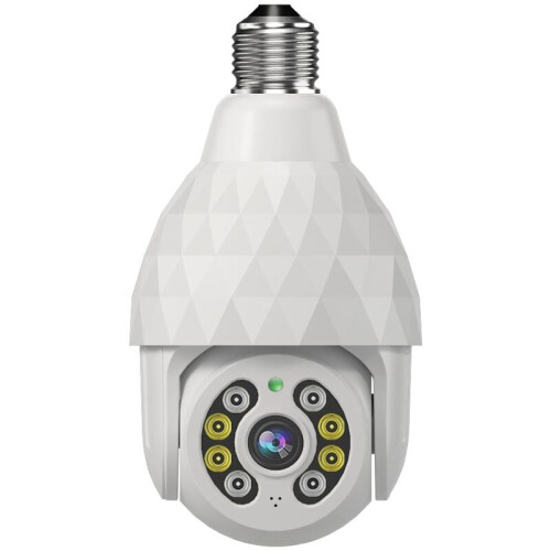 Human Motion Detection 2K Hd Light Bulb Security Camera, 5G Wireless Wifi, Easy Installation for E27 Light Socket, Waterproof Outdoor Security System