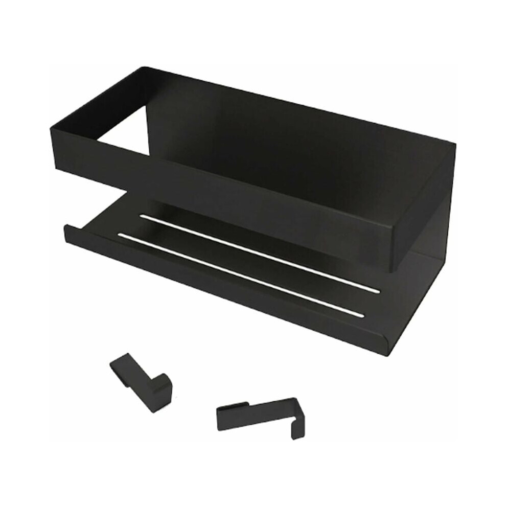 Anodized Stainless Steel Floating Shelves, Nail-Free Wall-Mounted Organizer With Large Capacity, Rustproof Metal Storage For Wide Range Uses, Matt 9423501433954