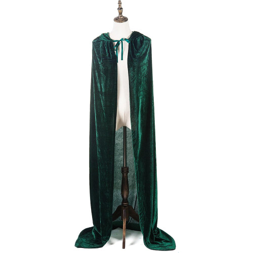 Unisex κάπα με κουκούλα για το Halloween, μανδύας Halloween σε όλο το μήκος με μεγάλη κουκούλα,