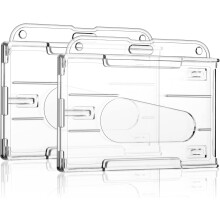 Heat Resistant for Hospital Staff, Clear Badge Holders with Breaking Resistant Design, Id Card Badge Holder Prevents Loss for Nurses Police