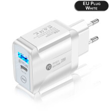 Luchtaire Tapa 20W, Cosaint Muirir Sliseanna Cliste, Bloc Luchtaire USB C Dlúth Dé-Chalafort le haghaidh Soláthar Cumhachta Sábháilte agus
