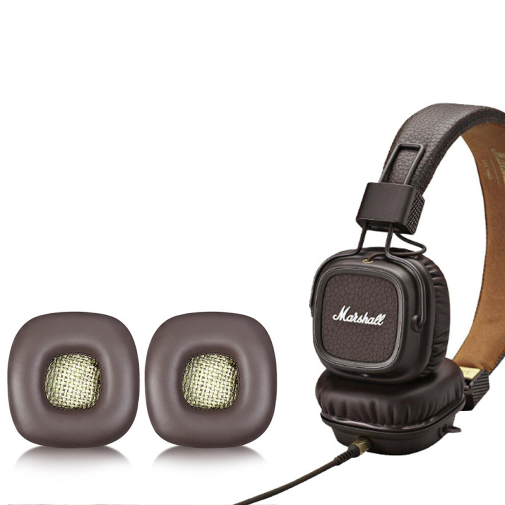 Bass Performance Enhancement Ear Pads For Marshall Major I Ii, Noise Isolation Leather Ear Cushions With Memory Foam, Sound Quality Improvement, 9340258992841