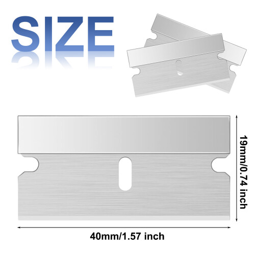 Precision-Crafted Single Edge Razor Blades for High-carbon Steel, Sharp and Precise Tools with Long-term Use Potential, Conveniently Stored for Home 1