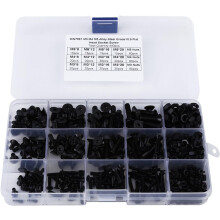 Kit surtido de tuercas hexagonales para las industrias del mueble y la maquinaria, tornillos de máquina de rosca completa con resistencia a la