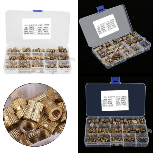 Oxidation-Resistant Brass Hex Nuts Assortment, High-Precision Threads for Precise and Easy Installation 1