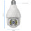 360 Motion Detection 2K Hd Light Bulb Security Camera, Full-Color Night Vision, Easy Installation for E27 Light Socket, Waterproof Outdoor Security 2