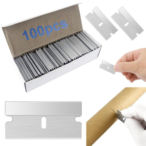 Precision-Crafted Single Edge Razor Blades for High-carbon Steel, Sharp and Precise Tools with Long-term Use Potential, Conveniently Stored for Home