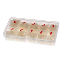 500pcs Natural French Nail Tips Artificial Nails Compatible with Acrylic and Gel for Salon Use