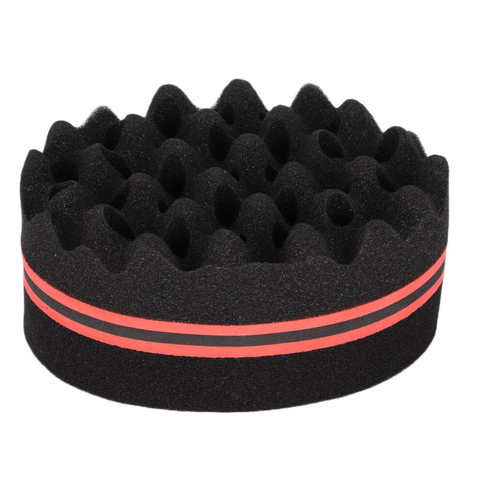 Afro Hair Sponge Twist Brush for Fast Curl Definition and Gentle Scalp Care, Big Holes Design