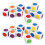 20Pcs 6-Sided Color Cubes, 16mm Round Corner Educational Dice 11