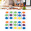 20Pcs 6-Sided Color Cubes, 16mm Round Corner Educational Dice 1