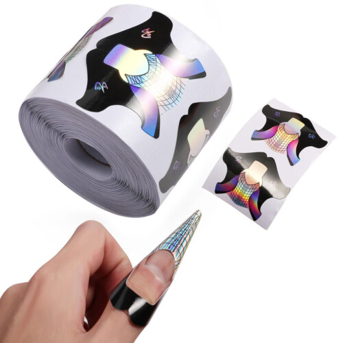 Nail Extension Forms for Acrylic Nails 300PCS Bulk Pack with Precision Length Guide and Stable Design 1
