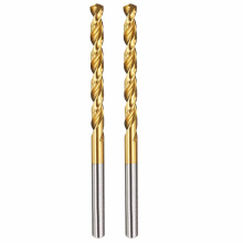 2pcs 4.1mm M42 Cobalt Drill Bits for Metal and Wood, 135 Split Point TiN Coated