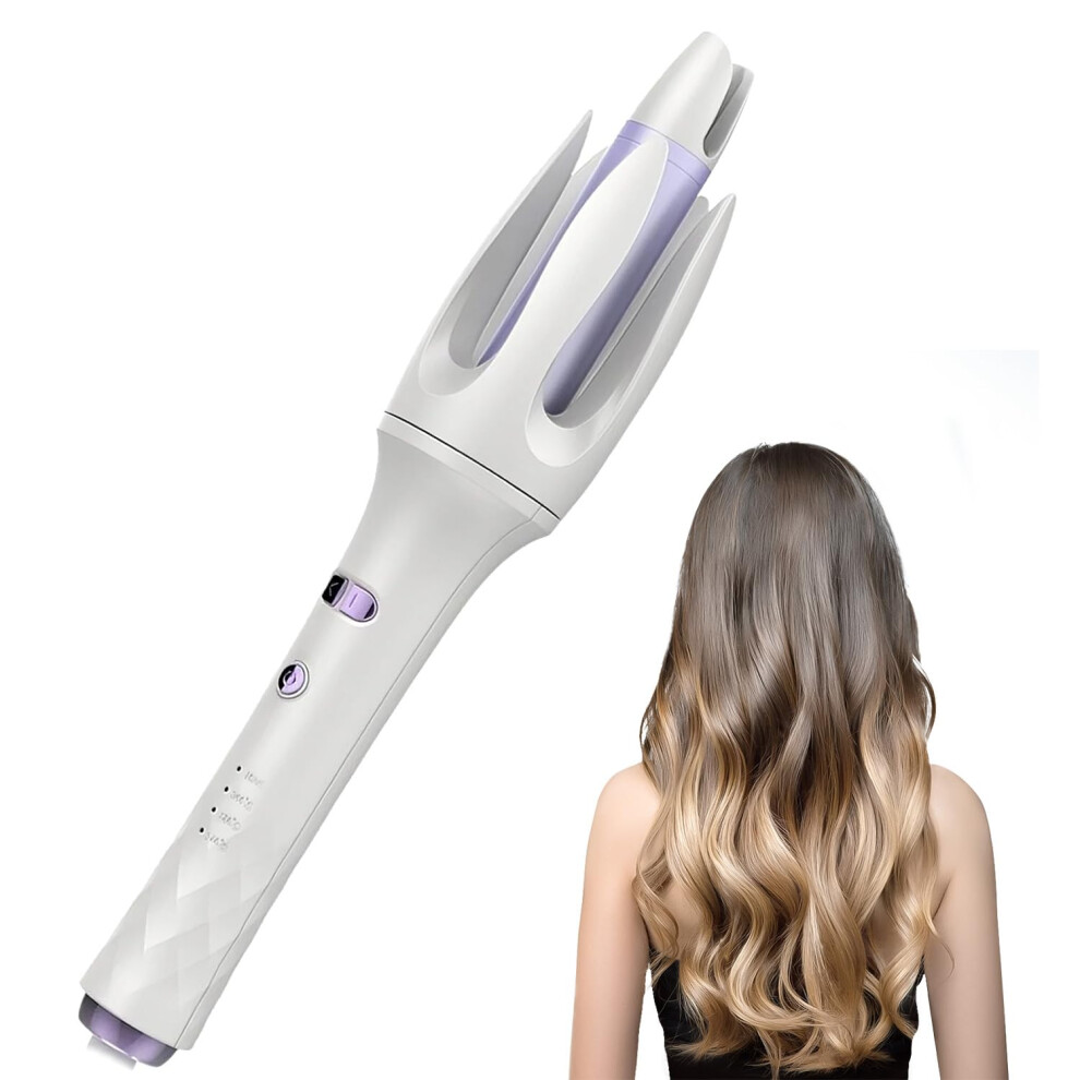Automatic Rotating Curling Iron 1.1 Inch Ceramic Wand with Tourmaline Barrel and 4 Heat Settings