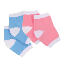 Moisturizing Heel Socks with Breathable Cotton Gel for Cracked Heels, LowCut 2 Pairs