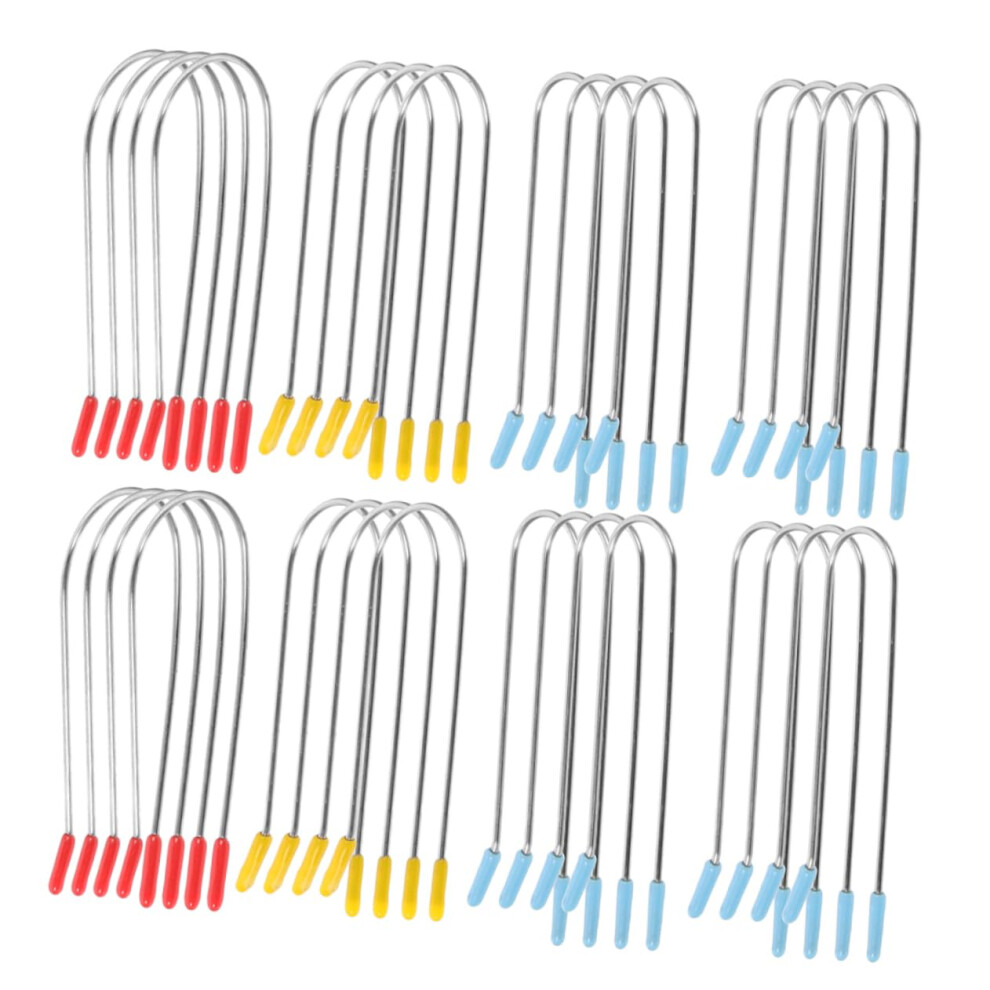 Hot Roller Clips Set with Secure UShaped Grip for Medium Curlers, Quick Styling and Reusable