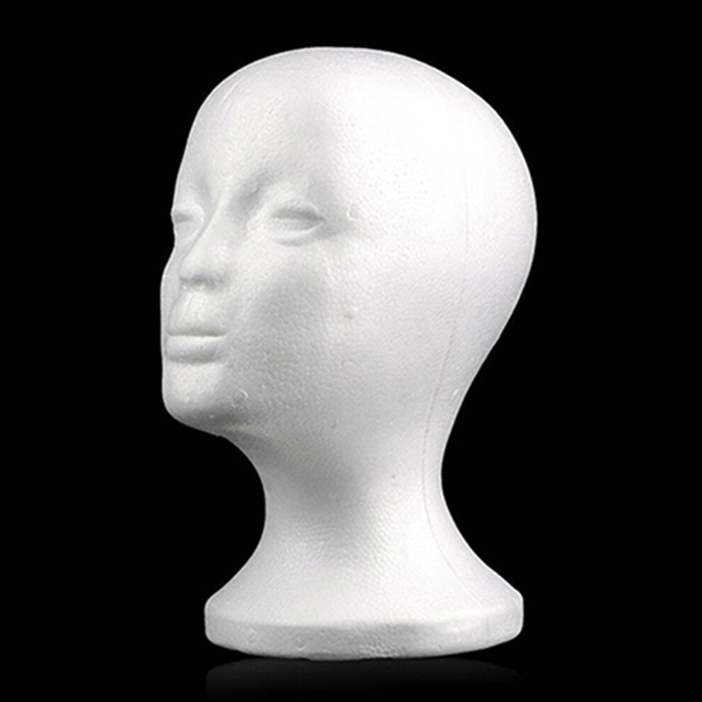 Unisex Mannequin Head Foam Wig Stand With Smooth Surface And Stable Base For Wigs Hats Masks