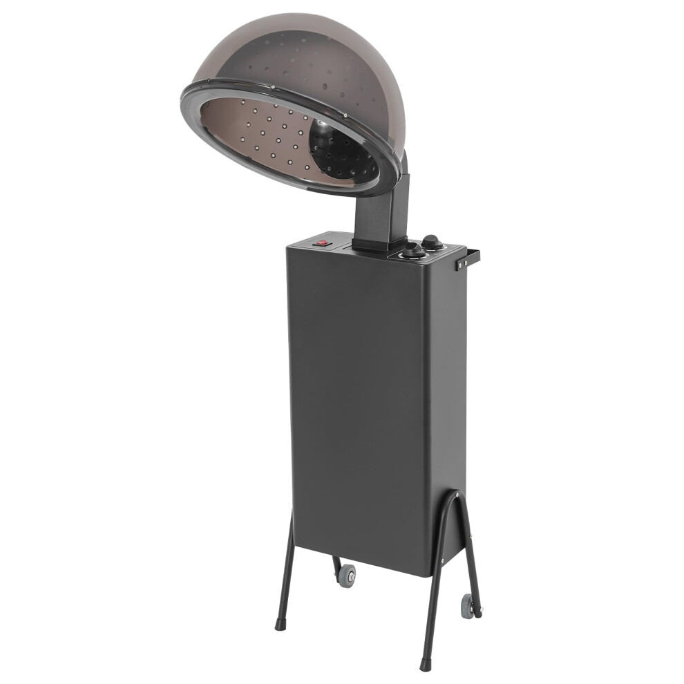 1200W Professional Hooded Hair Dryer with Timer, Adjustable Temperature and Wheels for Salon
