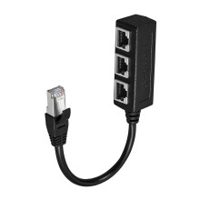 RJ45Y-Splitter-Adapter, ein vielseitiges Werkzeug zum Anschluss mehrerer Geräte, bietet stabile Übertragungsverbindungen für zuverlässige