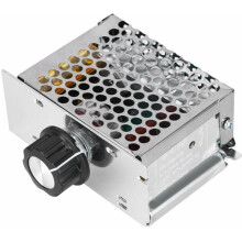 Justerbar spennings- og varmeregulator for elektrisk ovn, varmtvannsbereder, lamper, liten motor, aluminiumsskall, RC-absorpsjon (2/3 effektmargin)