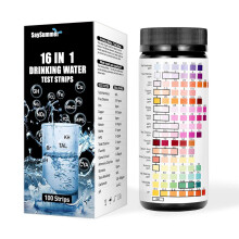 Kit essenziale per il test della qualità dell'acqua, strisce reattive per uso domestico per cloro, piombo, ferro, nitrati, nitriti, pH, versatile