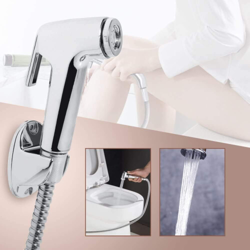 Home Hygiene Hero, Κιτ Ψεκασμού Μπιντέ Χειρός με Σωλήνα από Ανοξείδωτο Ατσάλι πλήρους 1