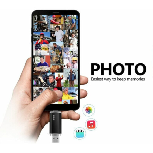 Μονάδα Flash για υπολογιστή και smartphone, διπλή υποδοχή USB3.0 + Type C, δίσκος Flash υψηλής 2