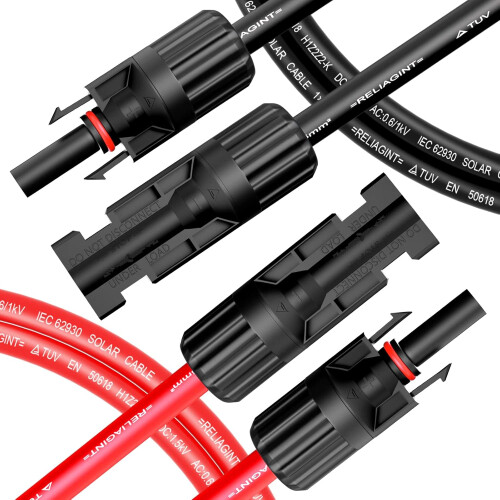 Plug And Play Solar Extension Cable, Wide Temperature Range From -40C To +90C 1