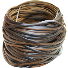 Naprawa mebli ogrodowych Pro, syntetyczny rattan w odcieniu brązu, 70 metrów x 8 mm, plecionka, odporna na promieniowanie UV i wodoodporna, do