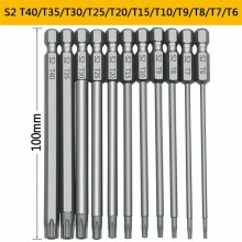 Professional Size Magnetic Torx Head Screwdriver Set, Hex Shank Security Tamper Proof Precision Hex Bits for Wide Applications