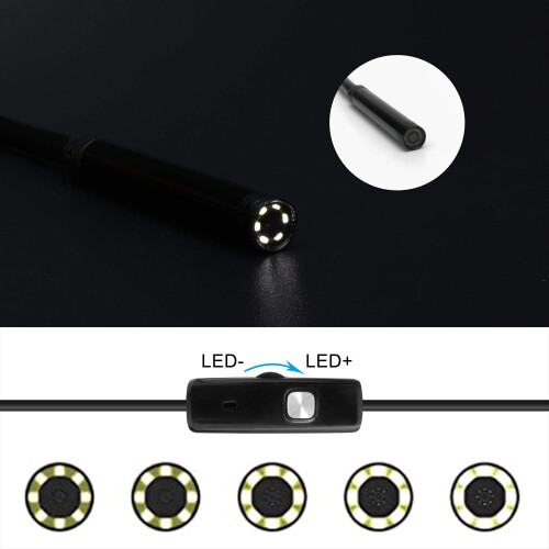 Endoscope Inspection Tool, Waterproof With Adjustable Brightness For Accurate Inspections 2