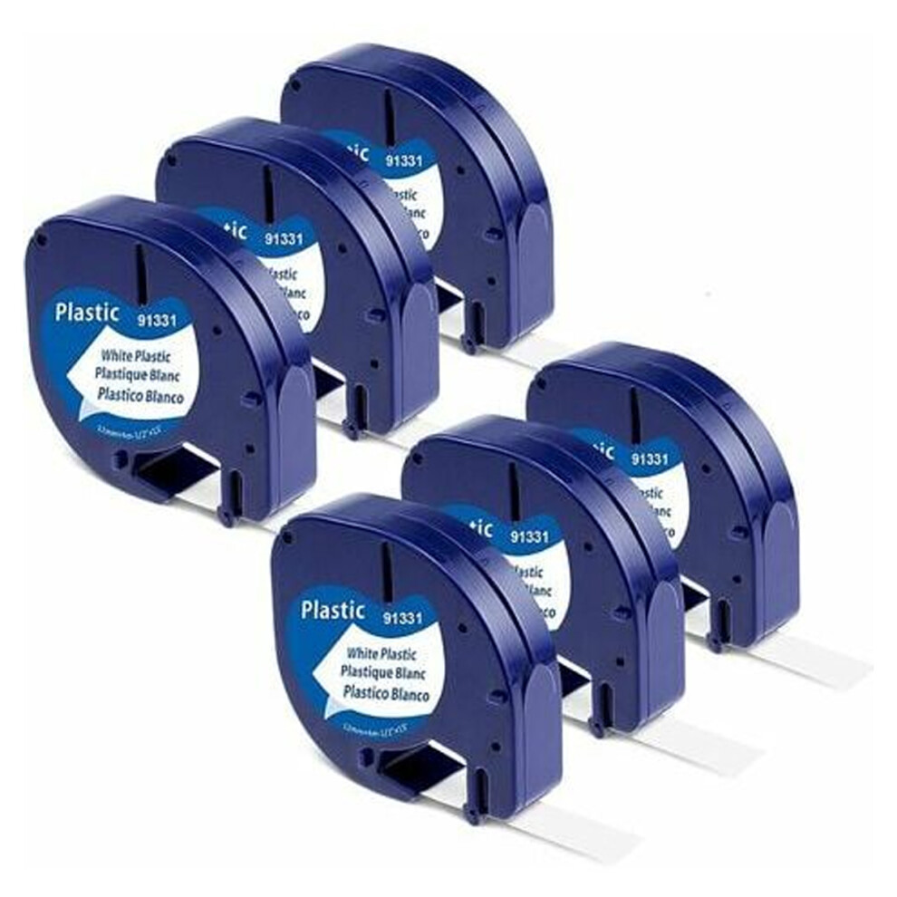 Water-Resistant Chemical Resistant Refills For Dymo Letratag Label Maker Labeled Makers, Replacement Dymo Letratag Refill 12Mm X 4M On Black/White 9433291282137