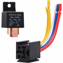 Relé automotivo (2 unidades), relé SPDT de alta resistência 12V 80A para bombas de combustível elétricas e solenoides de porta-malas.