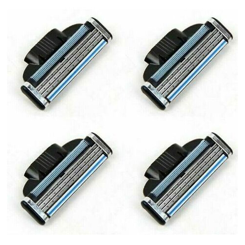 Replacement Blades for Men's Razor, Smooth Shave with Enhanced Glide, Anti-Friction Blades for Close Shave, Lubricating Strip and Stronger-Than-Steel